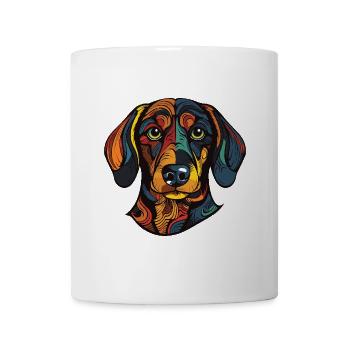 Dachshund Dog Portrait Dachshund - Mug - white - Front