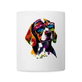 Beagle Welpe Beagles Süßer Hund English Beagle - Tasse - Weiß - Vorne