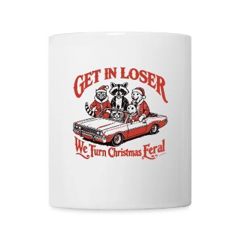 Get In Loser Noël se déchaîne - Mug blanc - blanc - Devant