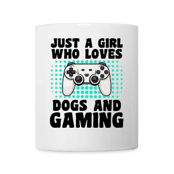 Gamer and Dog Lover and Video Games - Mug - white - Front