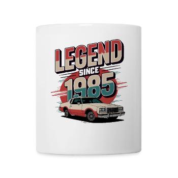 Légende depuis 1985 Voiture rétro classique - Mug blanc - blanc - Devant