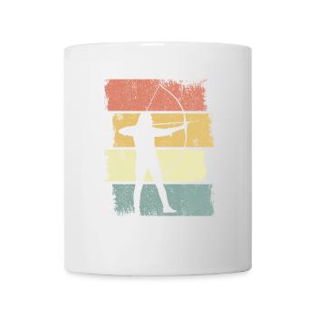 Bogenschütze Skizze - Tasse - Weiß - Vorne