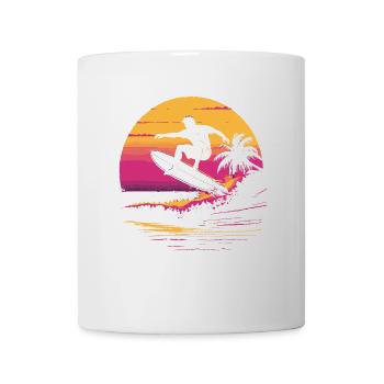 Surfeur des années 90 - Mug blanc - blanc - Devant