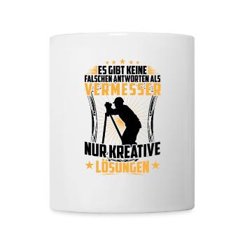 Géomètre mauvaise réponse Landverladung - Mug blanc - blanc - Devant