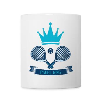 Cadeau humoristique pour joueur de padel, cadeau pour le roi du padel - Mug blanc - blanc - Devant