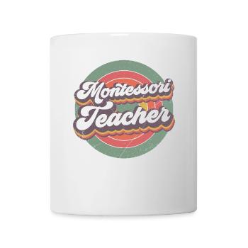 Montessori teacher I rise by - Mug - white - Front
