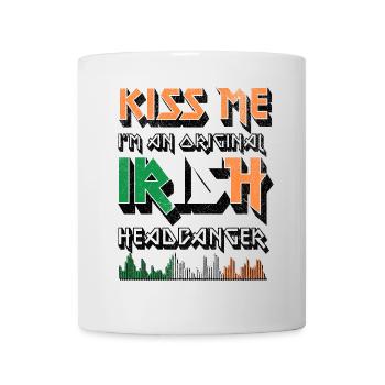 Kiss me I'm Irish - original headbanger, st paddy - Mug - white - Front