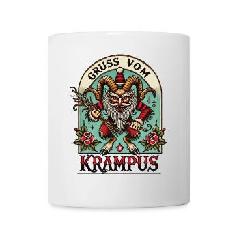 Salutation du Krampus Noël Myths Fun - Mug blanc - blanc - Devant