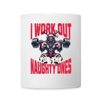 Krampus Trainiert Für Die Frechen - Tasse - Weiß - Vorne