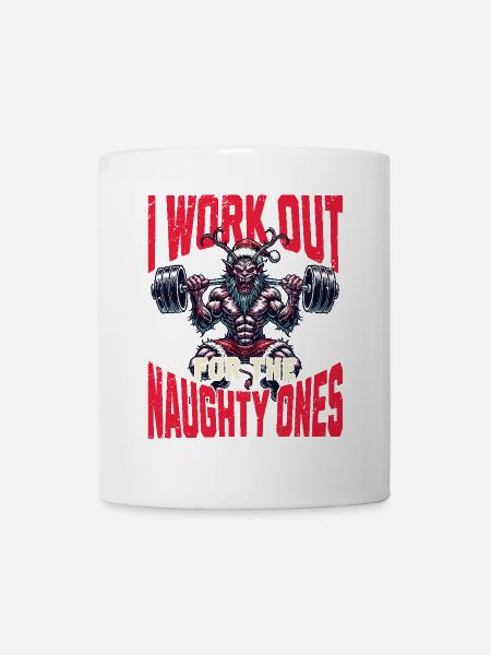 Krampus Trainiert Für Die Frechen - Tasse - Weiß