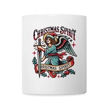 Christmas Spirit Angel Tattoo Streetwear Aesthetic - Mug - white - Front