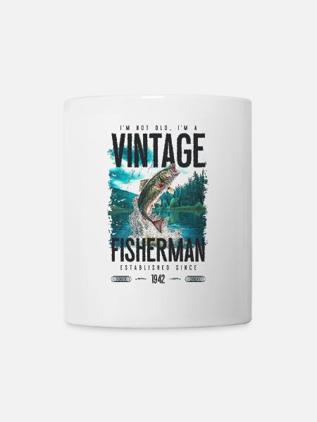 Pêcheur de truite vintage pêche anniversaire 1942 - Mug blanc - blanc