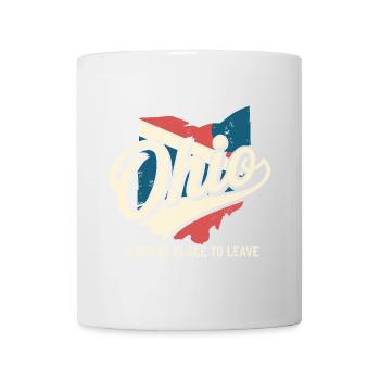 Ohio Ein großartiger Ort, um zu gehen Lustiges Ohio Meme - Tasse - Weiß - Vorne