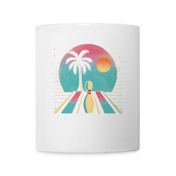 Oldschool Bowling - Mug - white - Front