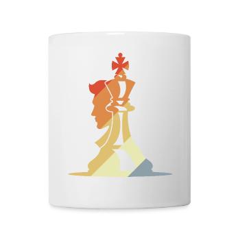 Schachspieler Skizze Retro - Tasse - Weiß - Vorne