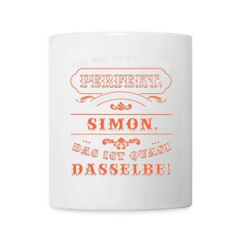 Funny name day SIMON with name name - Mug - white - Front