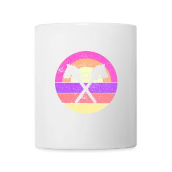 Das Glück der Erde Steckenpferde Hobby Horsing - Tasse - Weiß - Vorne