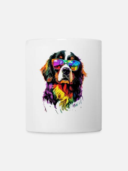 Bouvier bernois Chiens mignons Bouvier suisse - Mug blanc - blanc