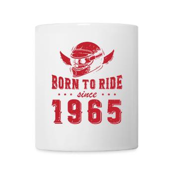 Born to ride since 1965 Biker Rider - Tasse - Weiß - Vorne