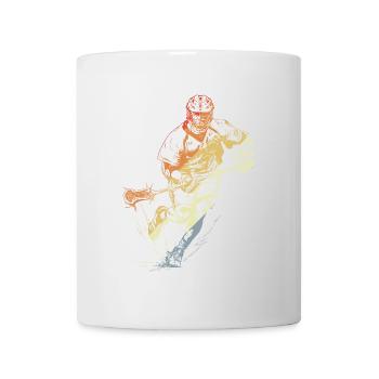 Joueur de crosse vintage - Mug blanc - blanc - Devant