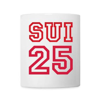 SUISSE Schweiz 2025 - Tasse - Weiß - Vorne