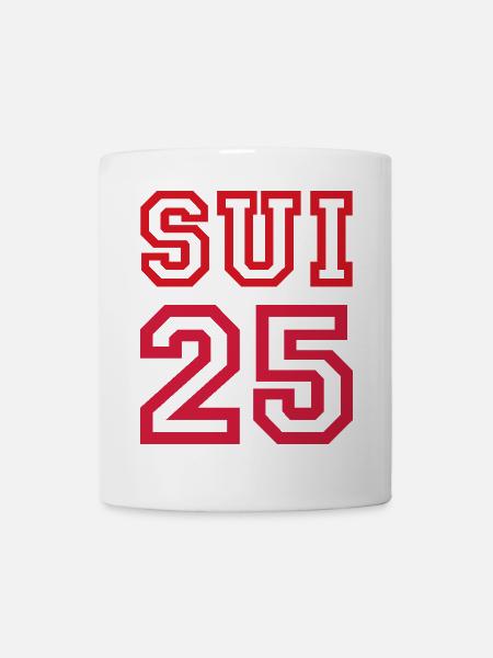 SUISSE Schweiz 2025 - Tasse - Weiß