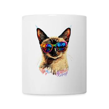 Siamkatze Siam Katze Siamese Cat Siamesen Katzen - Tasse - Weiß - Vorne
