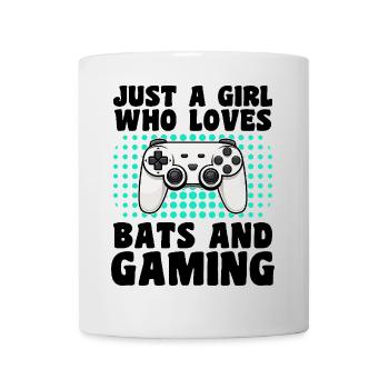 Gamer und Fledermäuse: Videospiele und Nachtleben - Tasse - Weiß - Vorne