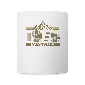 Geburtstag 1975 Retro Natur Wandern Berge - Tasse - Weiß - Vorne