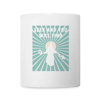 Cherchez et vous trouverez.Détecteur de métaux - Mug blanc - blanc - Devant