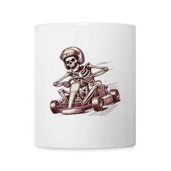Skeleton Go-Kart Retro Adventure - Mug - white - Front