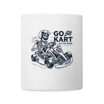 Karting à l’os style vintage - Mug blanc - blanc - Devant