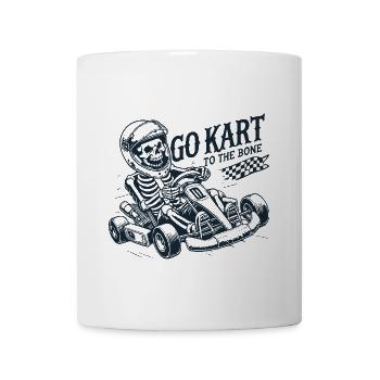Squelette Go-Kart À L’Os Style Rétro - Mug blanc - blanc - Devant