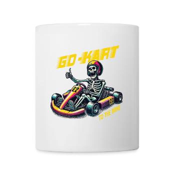 Go-Kart To The Bone Retro Skeleton Style - Mug - white - Front