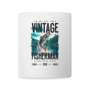 Vintage Trout Fisherman Fishing Birthday 2008 - Mug - white - Front