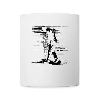 Golfer Zeichnung - Tasse - Weiß - Vorne