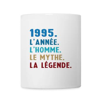 1995 Jahr Mann Mythos Legende - Tasse - Weiß - Vorne