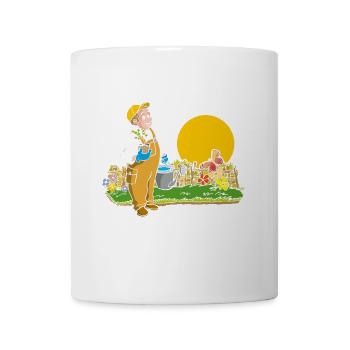 Ich bin gut im Beet Gärtner Wortspiel Gartenfreund - Tasse - Weiß - Vorne