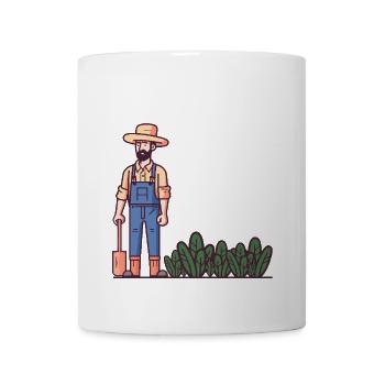 Ich bin gut im Beet Gärtner Wortspiel Gartenfreund - Tasse - Weiß - Vorne