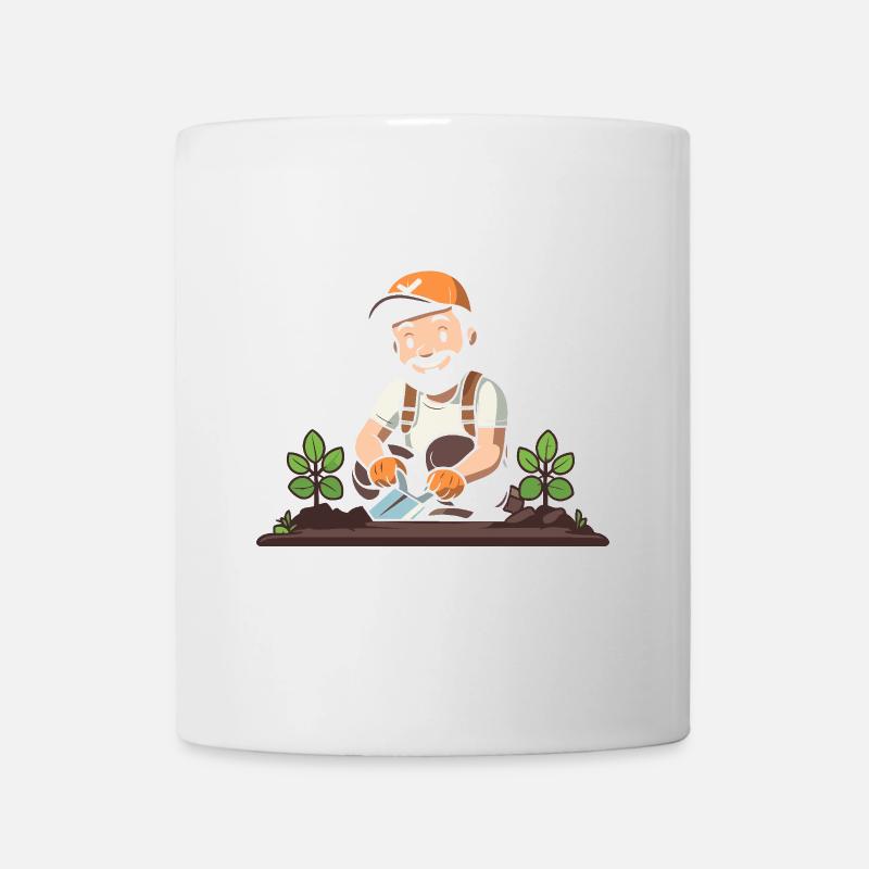 Ich bin gut im Beet Gärtner Wortspiel Gartenfreund - Tasse - Weiß