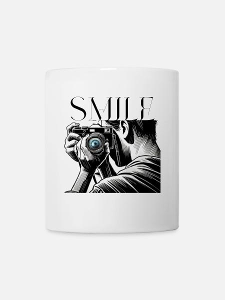 Camera Focus-Please Smile Design for Photographers - Mug - white