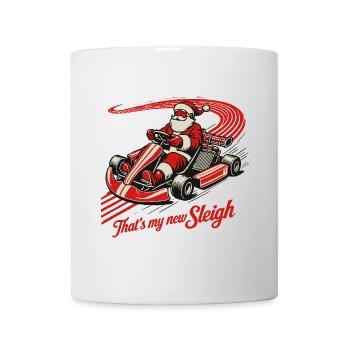 Christmas go-kart fun in retro style - Mug - white - Front