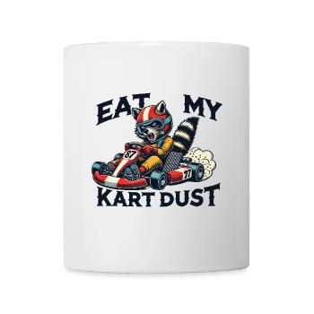 Kart Staub Fressen Go-Kart Retro Stil lustig - Tasse - Weiß - Vorne
