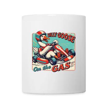 Aventure drôle et stupide de karting Go-Kart sur gaz - Mug blanc - blanc - Devant