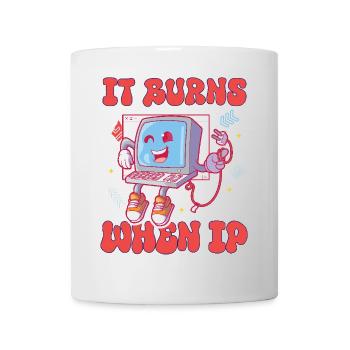 Funny saying "It Burns when I Pee"! - Mug - white - Front
