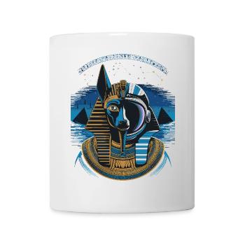 Himmlisches Anubis-Hybrid-Design - Tasse - Weiß - Vorne