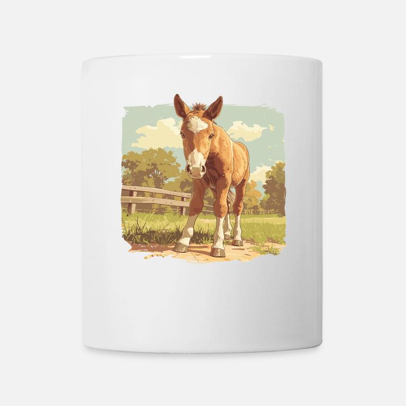Chevaux Cheval - Mug blanc - blanc