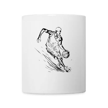 Basketballspieler - Tasse - Weiß - Vorne