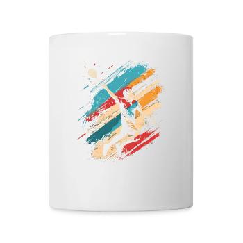 Badminton rétro - Mug blanc - blanc - Devant
