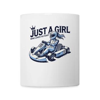 Juste une fille qui aime le karting - Mug blanc - blanc - Devant
